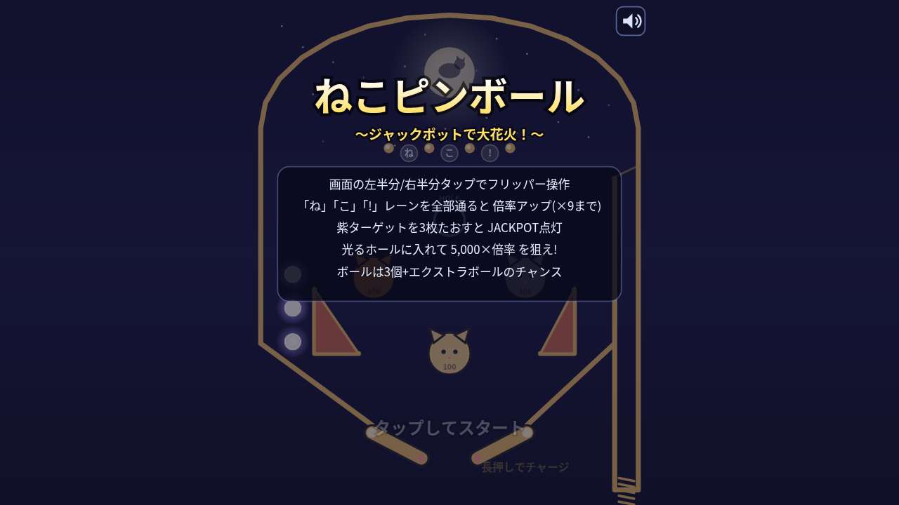 ねこピンボール ～ジャックポットで大花火！～