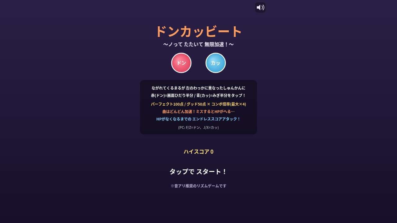 ドンカッビート ～ノって たたいて 無限加速！～