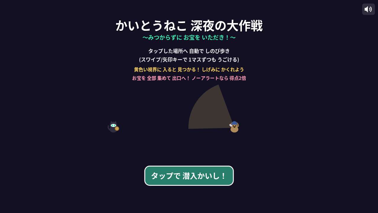 かいとうねこ 深夜の大作戦 ～みつからずに お宝いただき！～